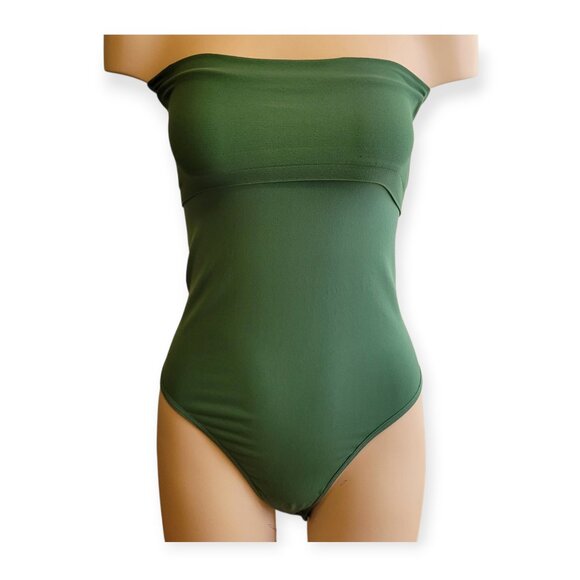 Free People Intimately FP Tati Tube Bodysuit in Mermaid Green size M/L - Picture 2 of 8